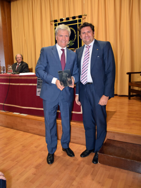 Juan Antonio Ruiz Román, más conocido por Espartaco, en los premios Taurino Pascual Márquez