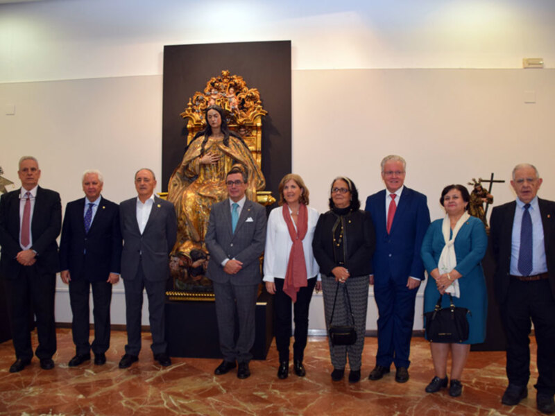 Inauguración de la exposición “El arte de la Merced, Conventos y Hermandades de Sevilla” en el Mercantil hispalense