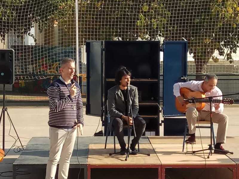 El colegio Argonautas conmemora el Día Internacional del Flamenco con actividades en torno a este arte y la visita de Juan Gómez y Samuel Serrano
