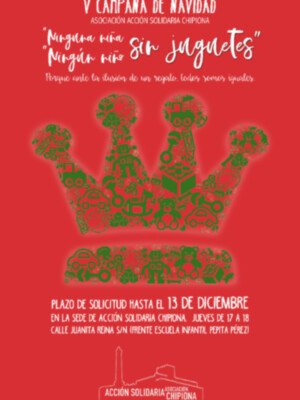 Acción Solidaria convoca la  campaña de navidad "Ninguna niña, ningún niño sin juguete"