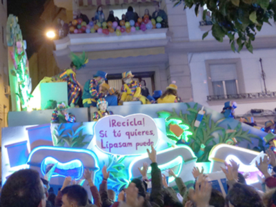 La Cabalgata de los Reyes Magos se preocupa por el medioambiente.