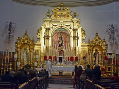 Cultos de Quinario en honor del señor del Gran Poder de Sevilla.