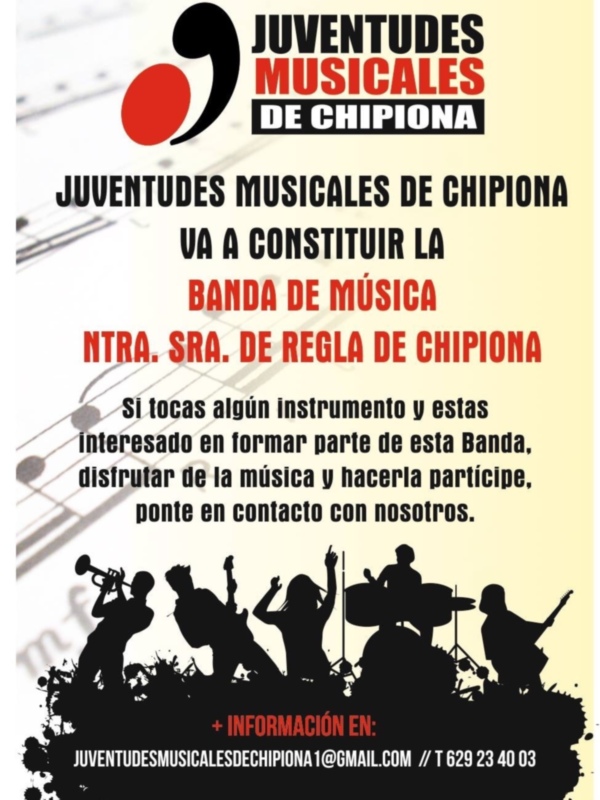 IU apoya la creación de una banda de música por Juventudes Musicales