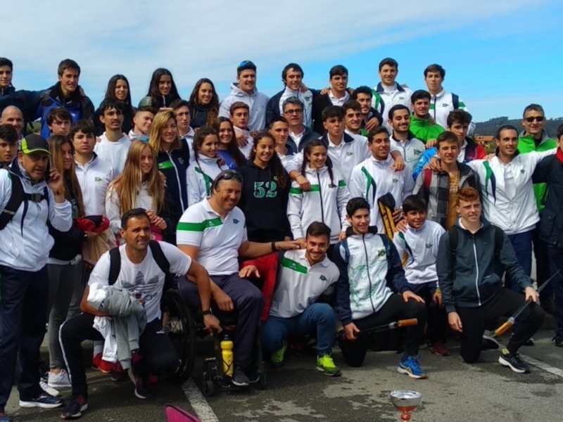 El Náutico Sevilla, subcampeón de la Copa de España de sprint olímpico de piragüismo