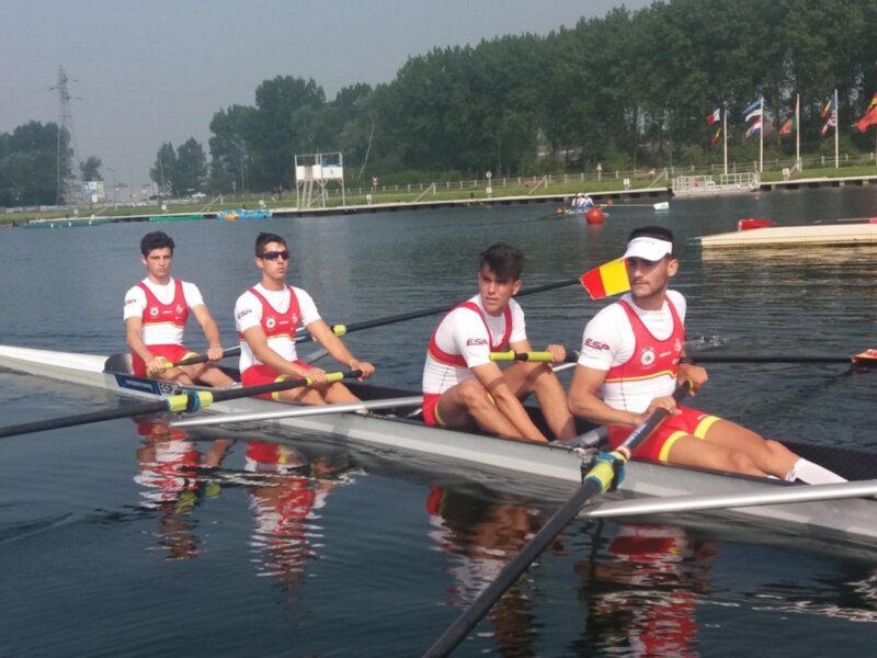 La selección española de remo juvenil, en el CEAR La Cartuja