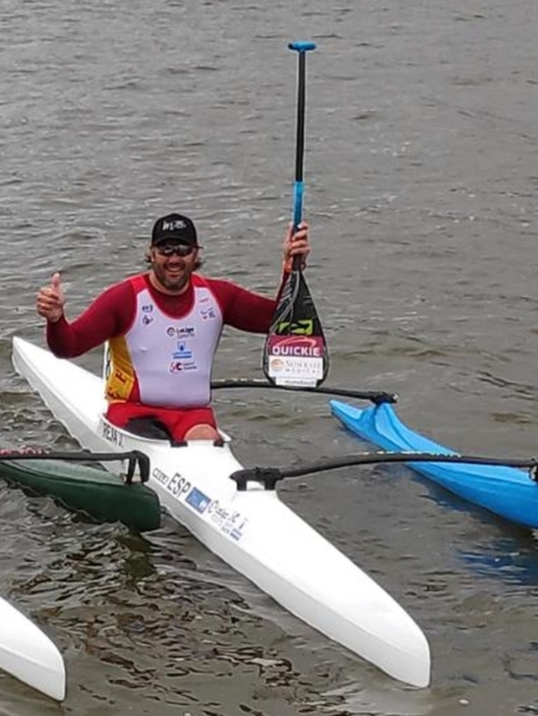 Javi Reja, finalista en el Europeo de paracanoa