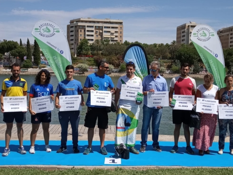 La XXII Copa de Andalucía de remo echa el telón junto con el Campeonato de Andalucía de veteranos