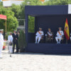 Entrega de la Bandera de combate al Buque “Audaz” en el muelle de las Delicias de Sevilla.