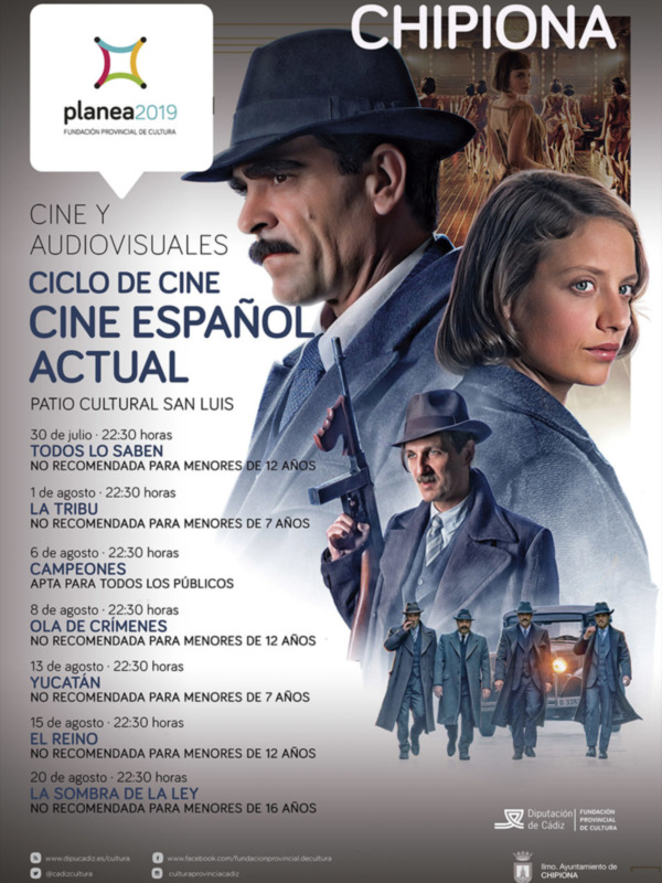 El cine nacional de actualidad vuelve a convertirse en una de las más interesantes alternativas de ocio en el verano chipionero