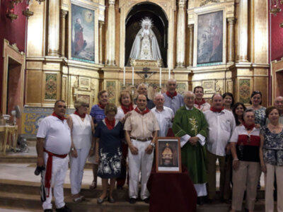 Los navarros/as afincado en Sevilla celebraron la misa extraordinaria en honor a San Fermín