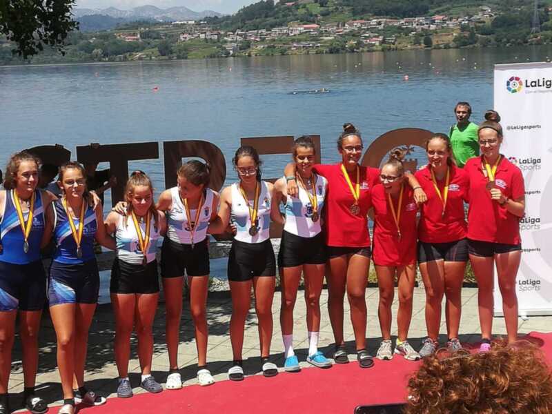 Andalucía domina los Campeonatos de España de remo olímpico alevín, infantil y veterano,