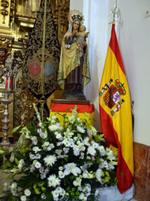 Un año más la Armada celebro la onomástica de su patrona la Virgen del Carmen,
