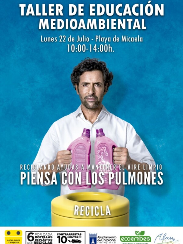 Comienzan en Micaela los talleres de concienciación medioambiental que recorrerán las playas de Chipiona este verano