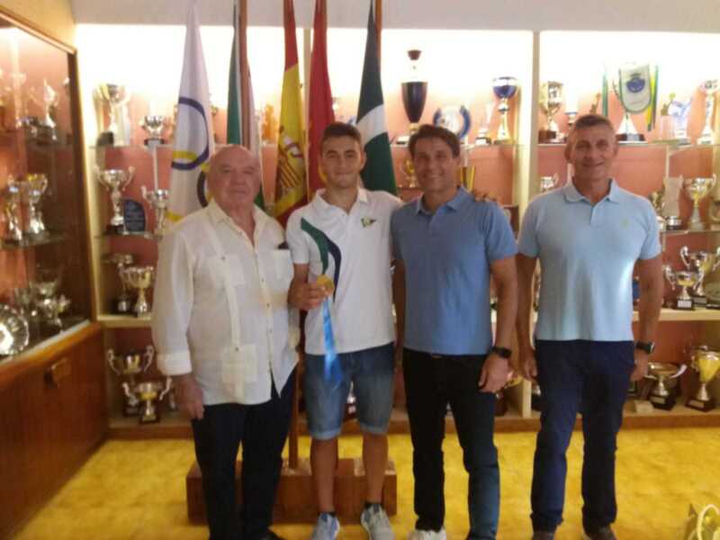 Recepci´ón institucional al campeón mundial Cayetano García de la Borbolla