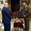 Ofrenda de la faja de Estado Mayor del Coronel D. José Luis del Corral Gonzalo.