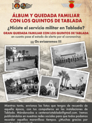 Los quinto de Tablada, tiene una quedada familiar en el Acuartelamiento Aéreo de Sevilla
