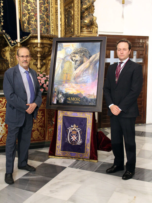 En la Iglesia de Los Terceros se presentó el cartel de la efeméride  de los 400 años de los titulares de la Hermandad del Amor.