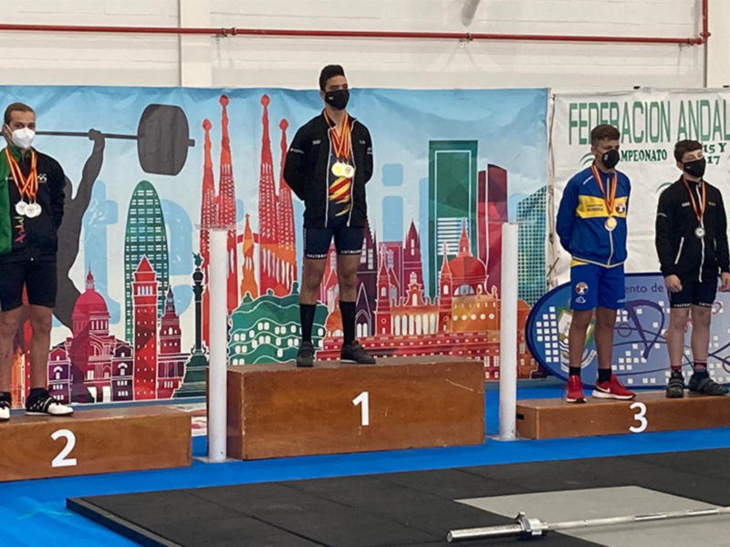 El chipionero Miguel Ángel Chamorro se proclama subcampeón en el Campeonato de España de Halterofilia sub15 con un total olímpico de 145 kilos 