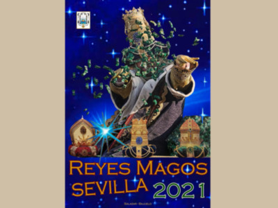 Presentado el cartel anunciador de la llegada de los Reyes Magos a Sevilla, obra de los autores Salazar/Bajuelo