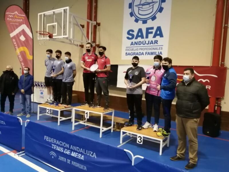 Cinco podiums en el Campeonato de Andalucía de Tenis de Mesa 2020 para el CTM Portuense
