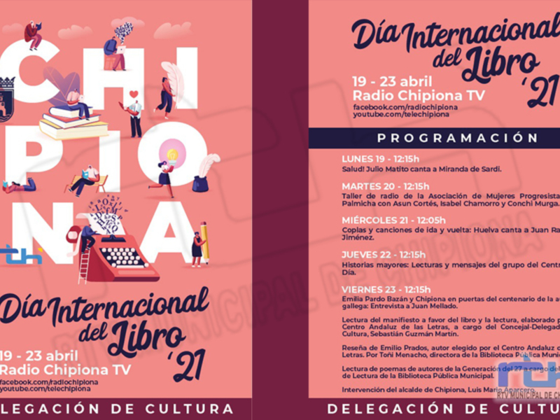 El libro y la lectura protagonistas desde hoy y durante toda la semana en Radio Chipiona con motivo de la jornada internacional 