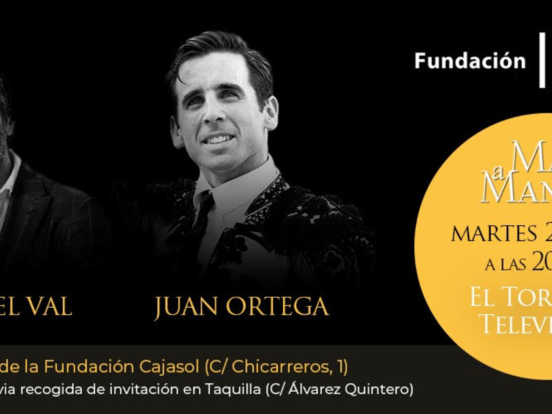 Los 'Mano a Mano de Cajasol' retoman su actividad con Juan Ortega y Juan del Val 