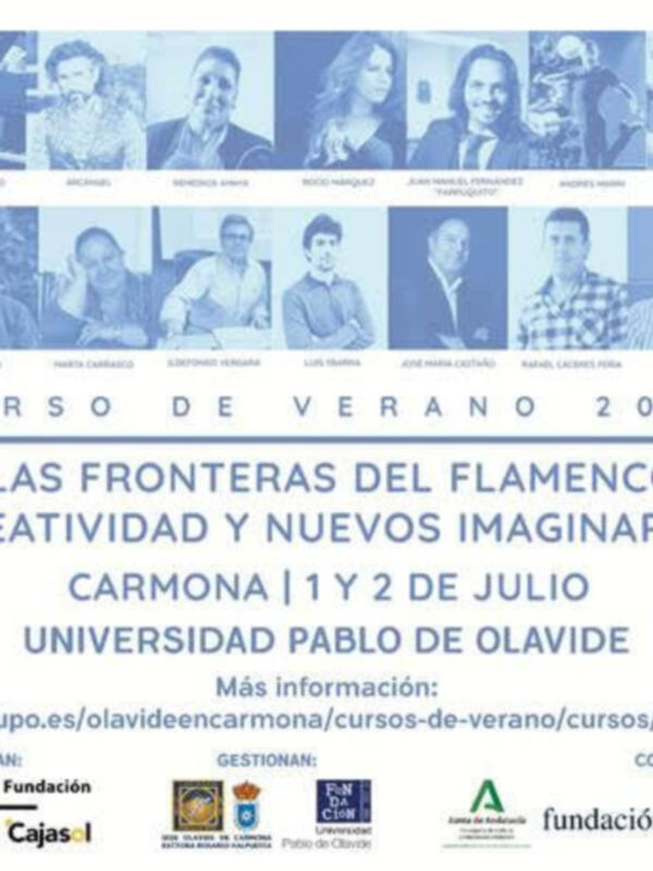 Cursos de verano de flamenco Universidad Pablo Olavide 1 y 2 julio en Carmona.
