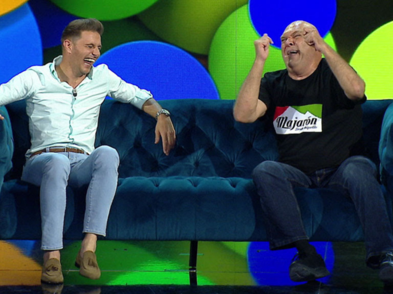 Joaquín Sánchez y su arte conquistan el plató de "El Show de Bertín"