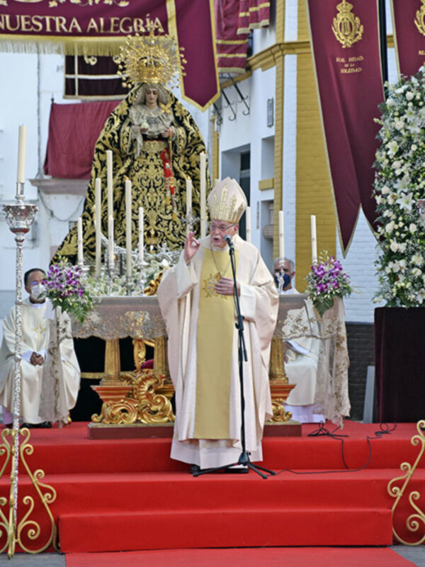 El Cardenal Amigo Vallejo presidió la misa estacional del XXV Aniversario en Alcalá del Río