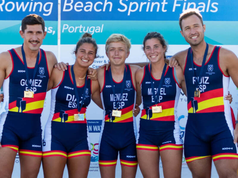Doble título mundial para el remo andaluz en el Campeonato del Mundo beach sprint de Portugal