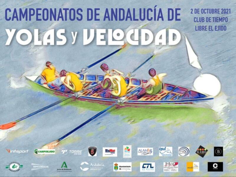 Los Campeonatos de Andalucía de yolas y velocidad, en El Ejido con participación hispalense