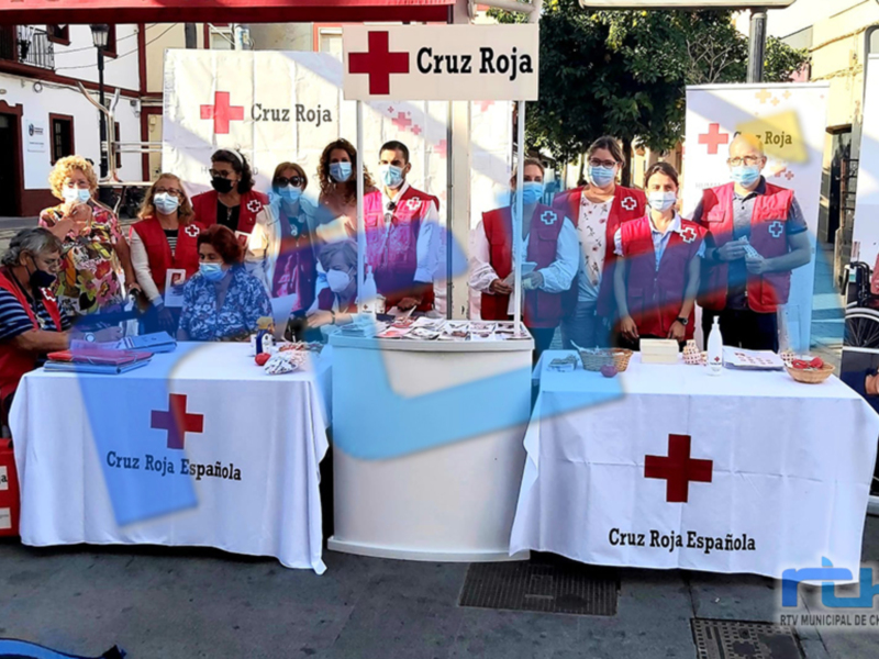 Cruz Roja de Chipiona celebra el Día de la Banderita agradeciendo a personas, entidades y empresas su colaboración durante la pandemia