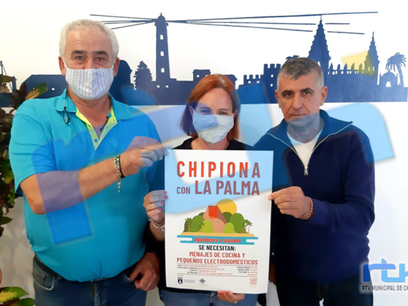 Una plataforma ciudadana lanza en Chipiona una campaña para ayudar a los damnificados de la isla de La Palma 