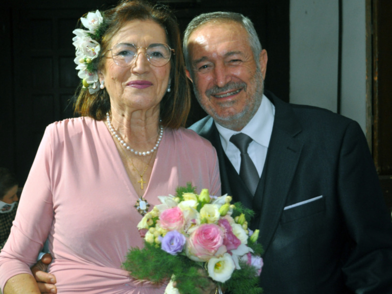 Bodas de oro matrimoniales en Chipiona de Gaspar  Pérez y Mari Pepa Mellado
