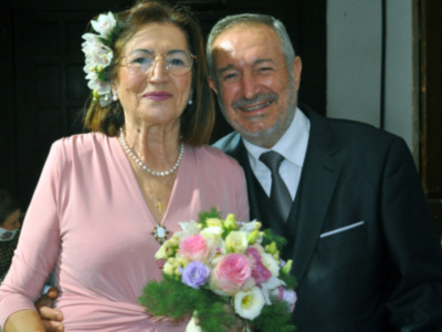 Bodas de oro matrimoniales en Chipiona de Gaspar Pérez y Mari Pepa Mellado
