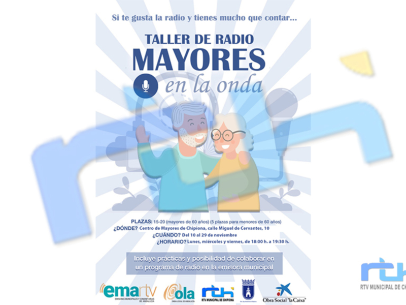 Una veintena de personas de más de 60 años inician hoy el taller de radio Mayores en la Onda de EMA-RTV y Fundación La Caixa