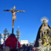 Solemnísima y sobria procesión de los titulares de Vera-cruz de Alcalá del Río para visitar el cementerio de la localidad         