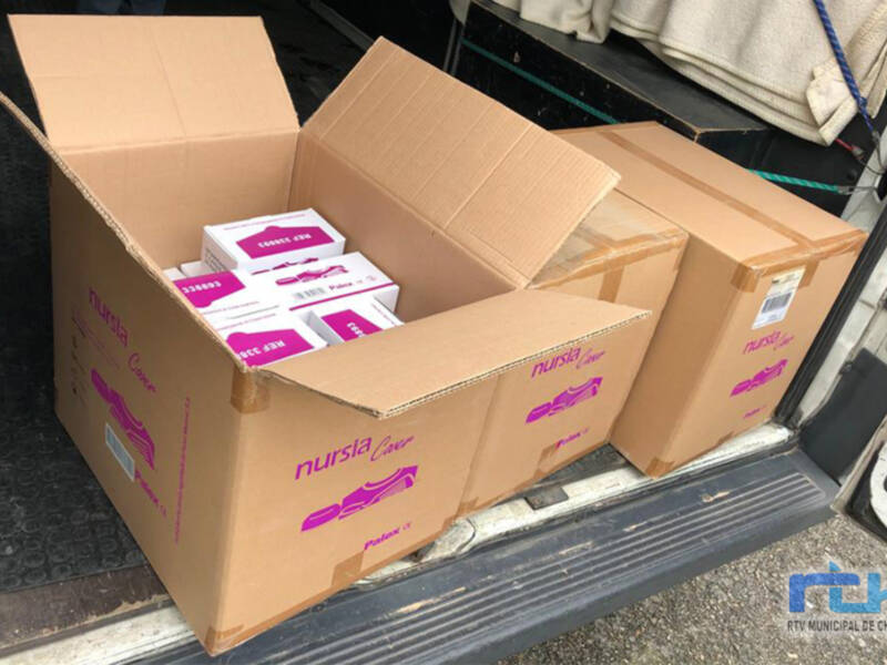 El Ayuntamiento de Chipiona recibe un lote de 5.600 mascarillas de la Diputación de Cádiz