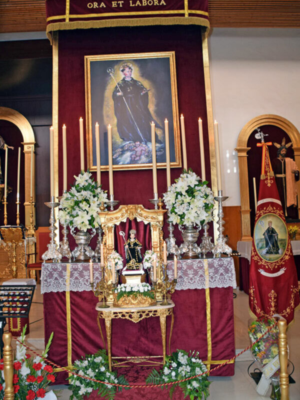 Bendición de San Benito Abad que presidirá el futuro estandarte del Grupo de  Fieles