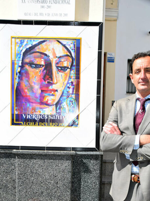 José Ciruelo llenó de color la Cuaresma de Alcalá del Río