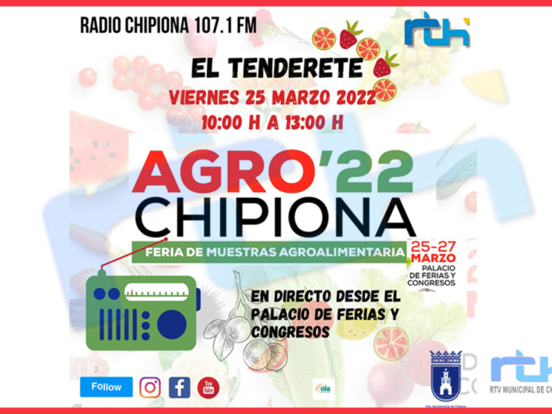 Radio Chipiona emitirá el viernes un programa especial desde   Agrochipiona coincidiendo con la jornada inaugural de la feria