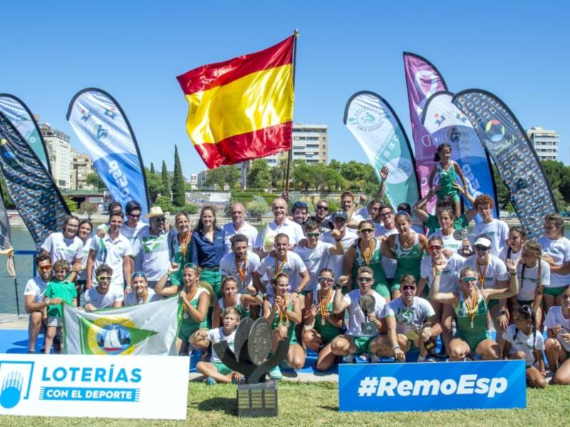 El Club Náutico, campeón de España absoluto de remo olímpico