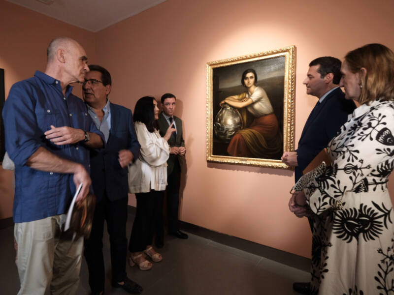 inauguración de la exposición de 'Julio Romero de Torres en Cajasol'