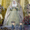 María Santísima de las Angustias de Alcalá del Río vestida para la época estival