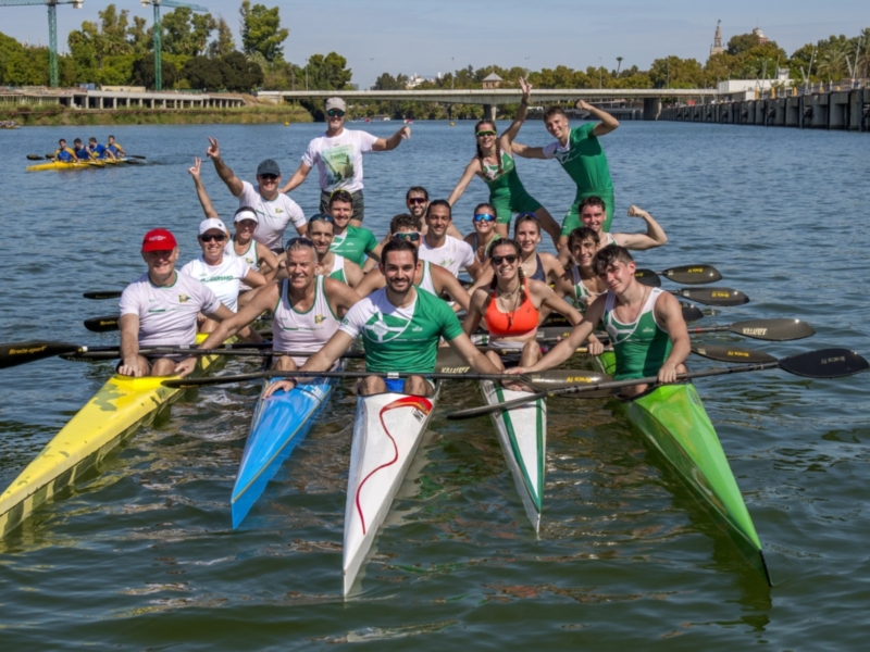 Regata de piragüismo 70º Aniversario Club Náutico Sevilla