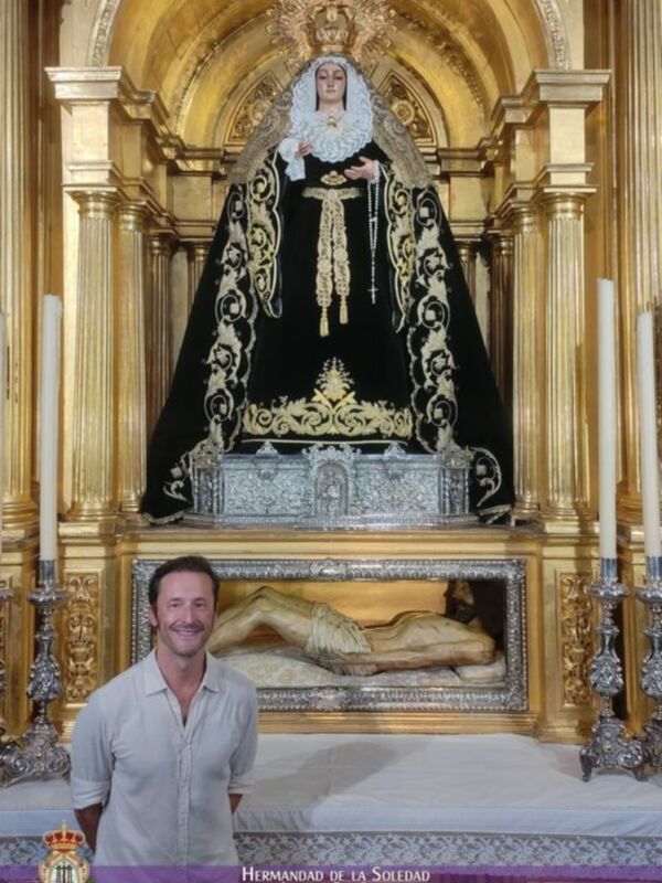 Javier Aguilar, elegido Cartelista de la Semana Santa de la Hermandad de la Soledad de Alcalá del Río.