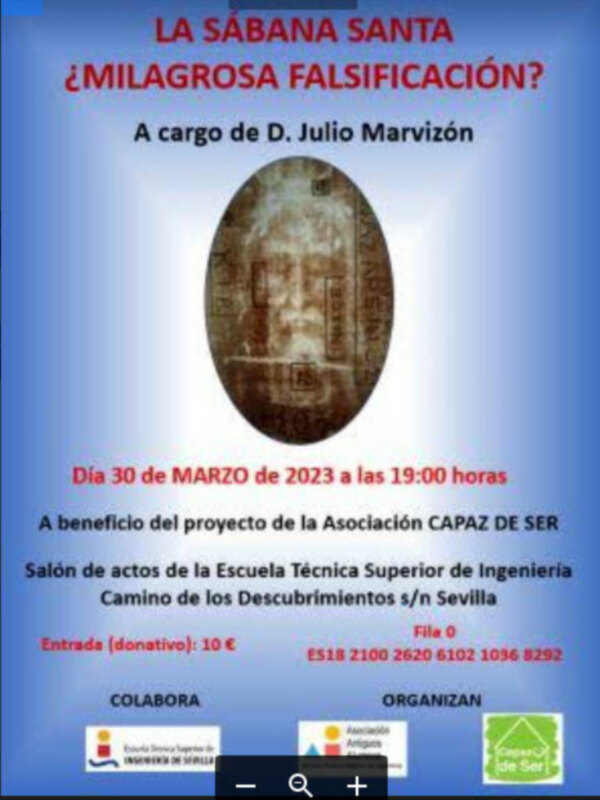 La Sábana Santa ¿Milagrosa Falsificación? por  Julio Marvizón Preney