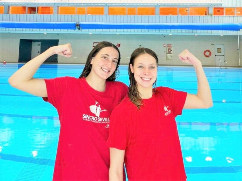 Dupla del C.N. Sincro Sevilla en el Campeonato del Mundo de Fukuoka