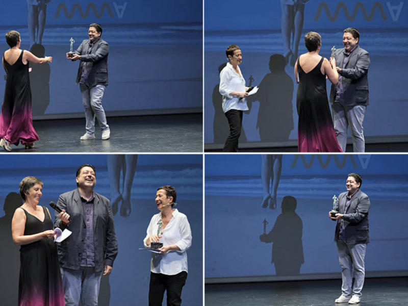 La montadora Ana Álvarez-Ossorio recoge el Premio "Cineasta Andaluza" de Canal Sur en la gala de clausura del Festival de Cine GENERAMMA 2023