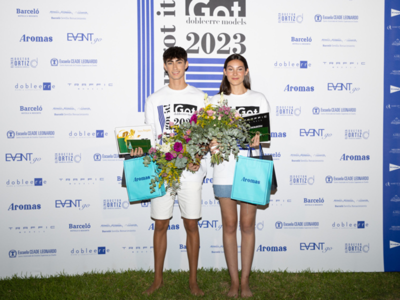 Sofía Vaquero y Jaime Pérez ganadores del  Concurso Got Doble Erre Models